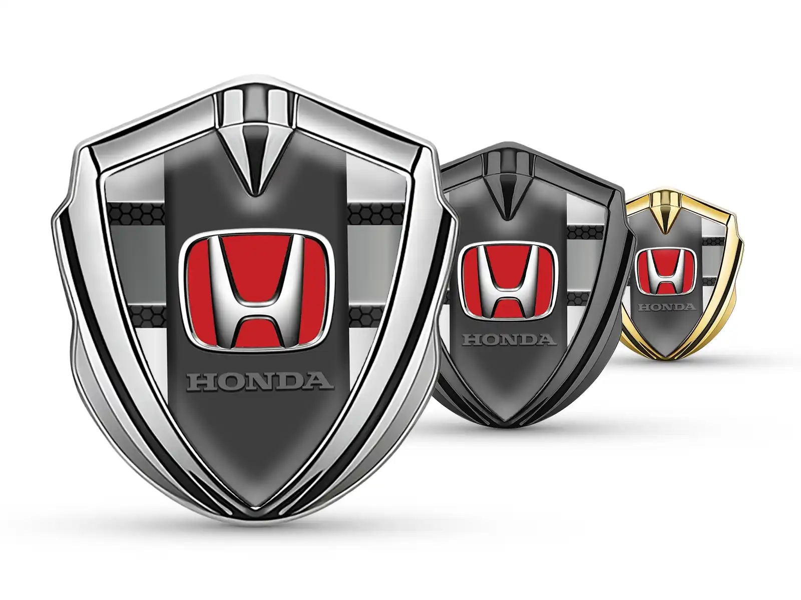 Honda Emblem Metall Abzeichen Moderner Finish HighEnd Feel